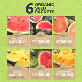 Sweet Yards Sugar Baby seed pack ideal for compact indoor gardening.