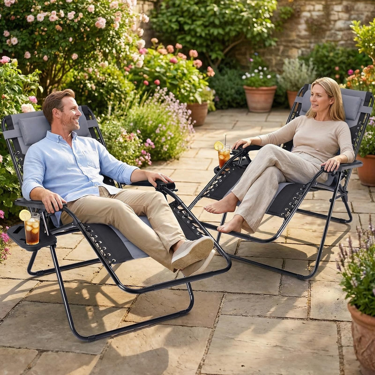 Sweetcrispy Zero Gravity Chair adjustable headrest for personalized support