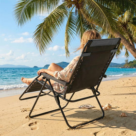 Sweetcrispy Zero Gravity Chair waterproof fabric withstands outdoor use