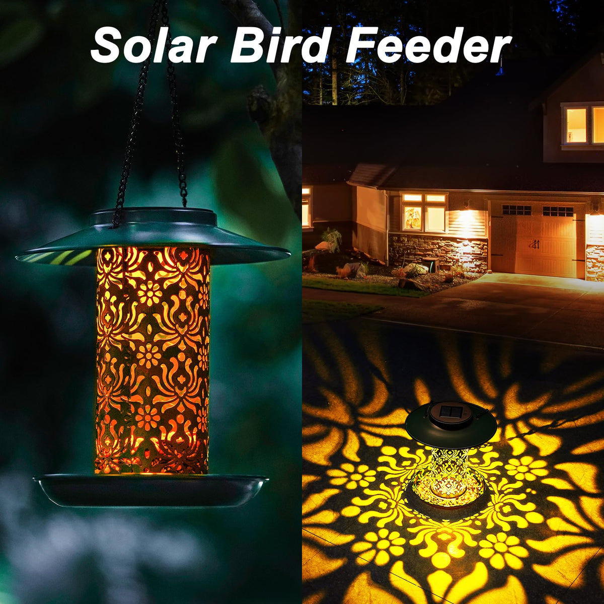 SWEETFULL metal feeder with rugged rust-resistant coating for year-round use