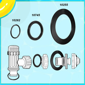 Sweetude 2-1/4 inch step washers designed to reinforce fittings and reduce wear.