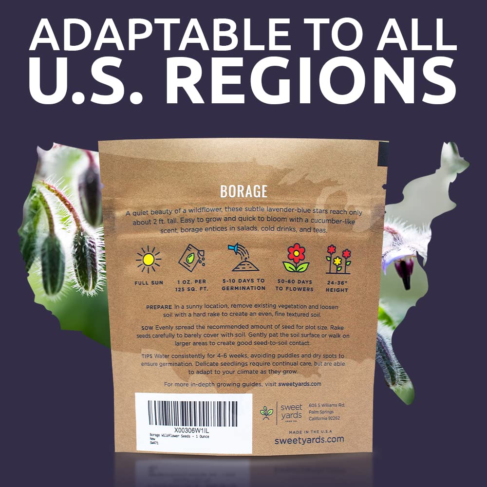 Sweet Yards borago seeds make a thoughtful gift for gardening enthusiasts.