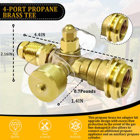 Swess 5ft stainless braided hose enables extra tank link-ups for RVs.