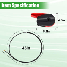 Swess control handle with easy-grip lever for smooth acceleration.
