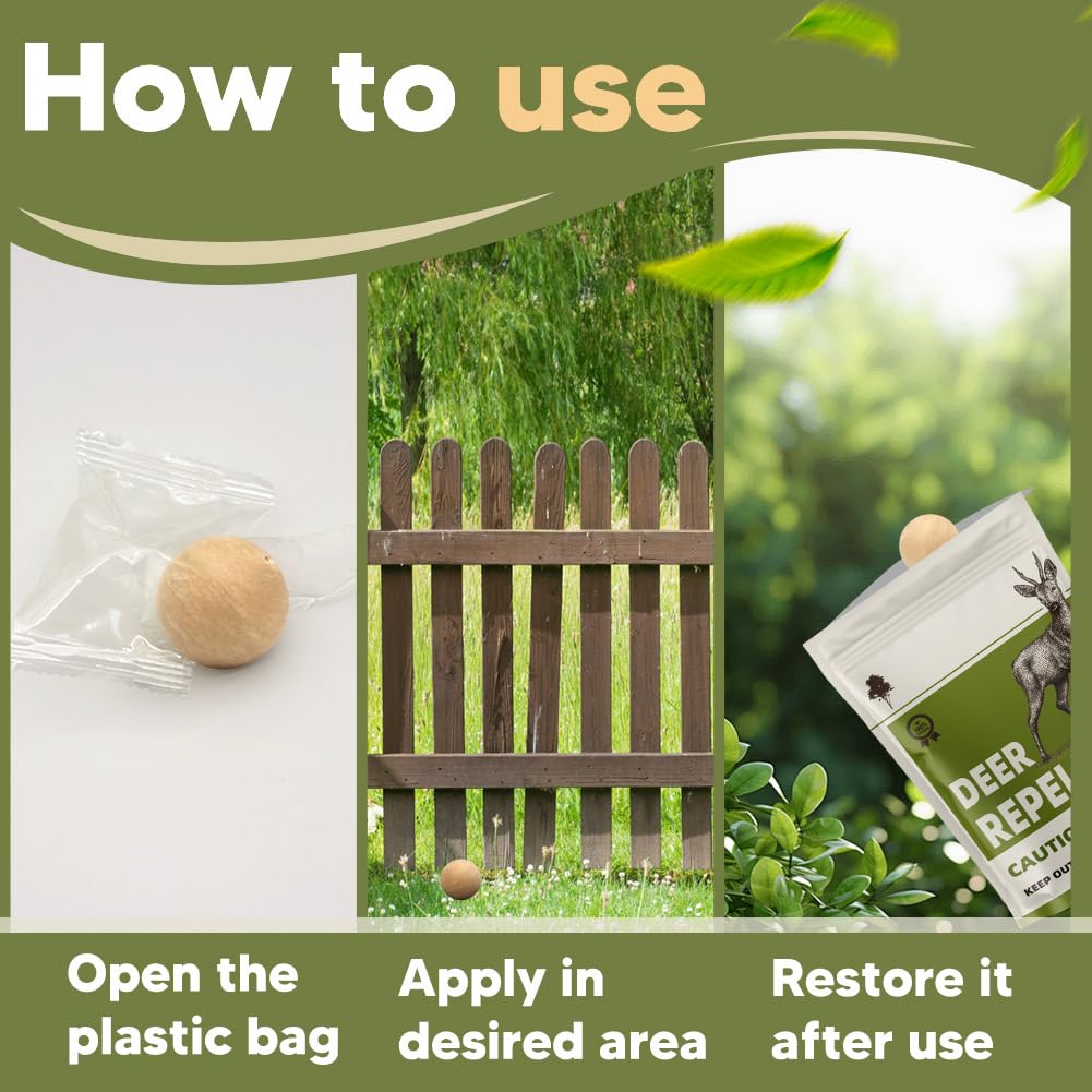 SWIALLS deer repellent coverage shows up to 120 sq ft protection for gardens