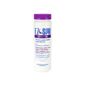 Swim Central EZ Spa weekly application shows a simple maintenance routine for clear water.