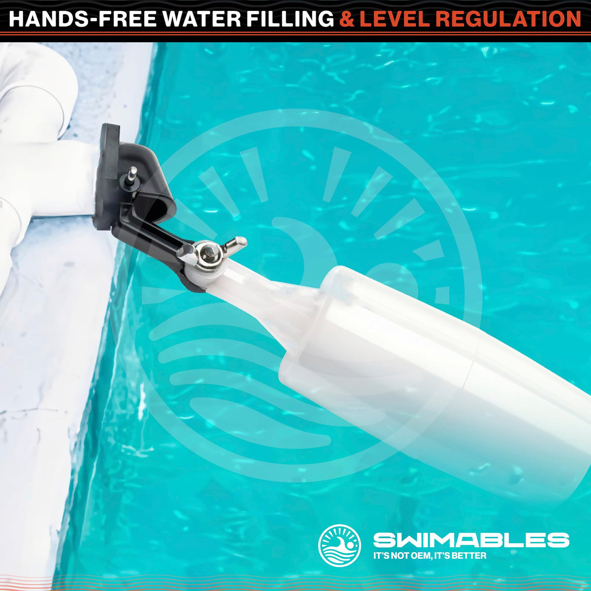 Swimables compatible with most float valves for water tanks