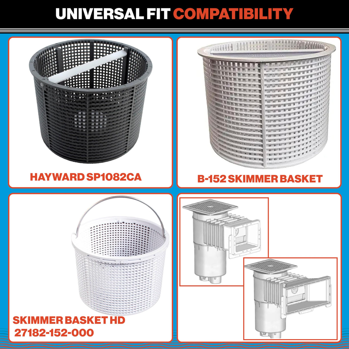 Swimables corrosion-resistant brass weight keeps basket submerged during operation