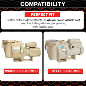 Swimables made-in-USA hi-temp union for durable pool connections