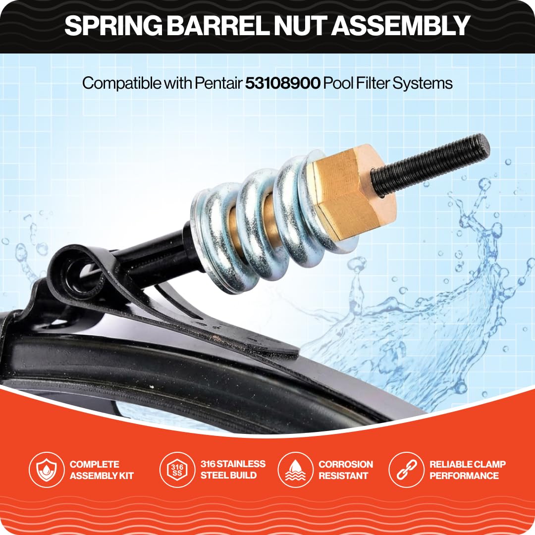 Swimables clamp compatible with CCP420 provides reliable filter sealing and easier maintenance.