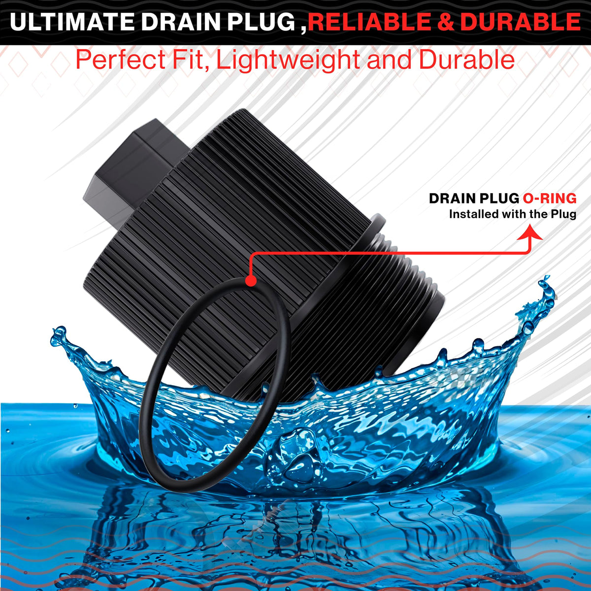 Swimables easy-install drain plug with tool-free hand-tighten design