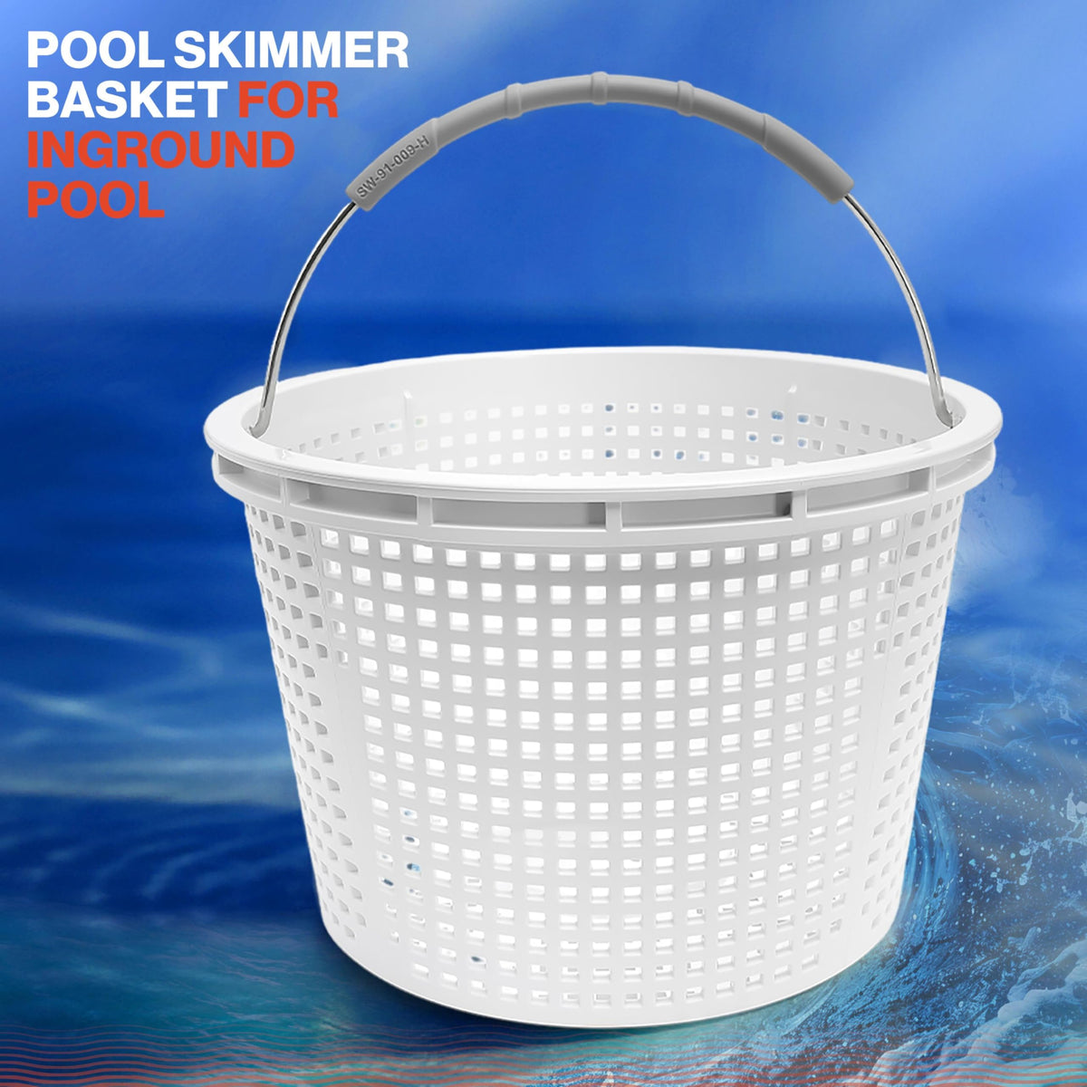 Swimables Pentair U-3 compatibility skimmer basket demonstrates easy replacement for common inground pools.