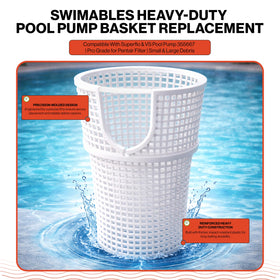 Close-up of Swimables basket showing 30% more material for longevity.