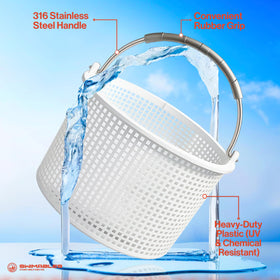 Swimables SP1082CA replacement basket in action for inground skimmer