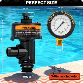 Swimables valve assembly installed on a Pentair pool filter