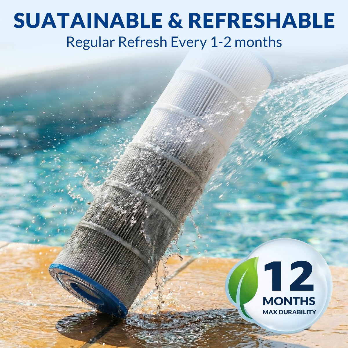 Swimara Pro Series delivers 120-125 sq ft filtration area for efficient filtration.