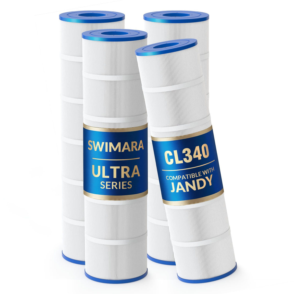 Swimara Ultra 5oz Trilobal front view shows enhanced filtration and debris capture.