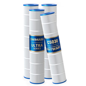 Swimara Ultra Series filter cartridges 4-pack for crystal-clear pool water.