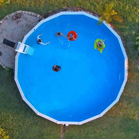 Swimline 20 gauge virgin vinyl material for durable pool lining