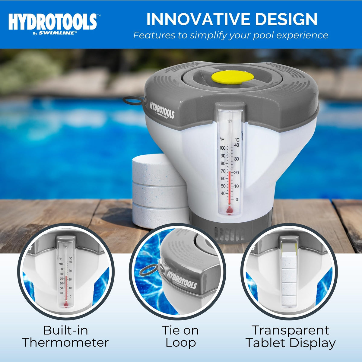 Adjustable flow rate lets you tailor chemical distribution to your pool