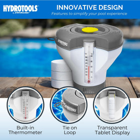 Adjustable flow rate lets you tailor chemical distribution to your pool