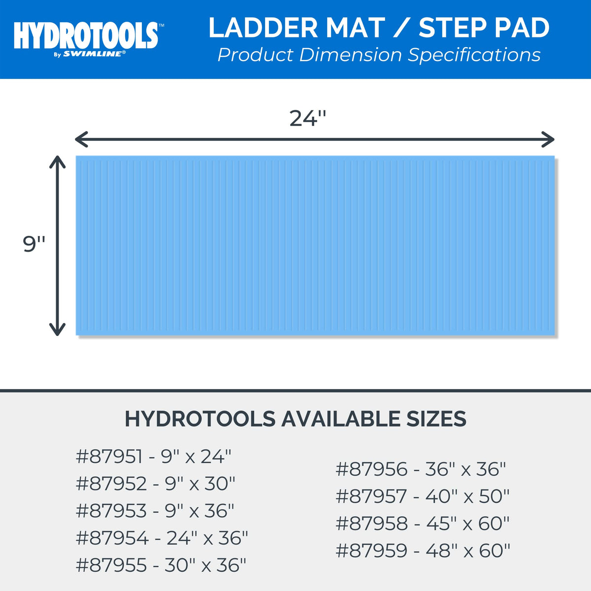 SWIMLINE HydroTools easy install and roll-up design stores compactly.