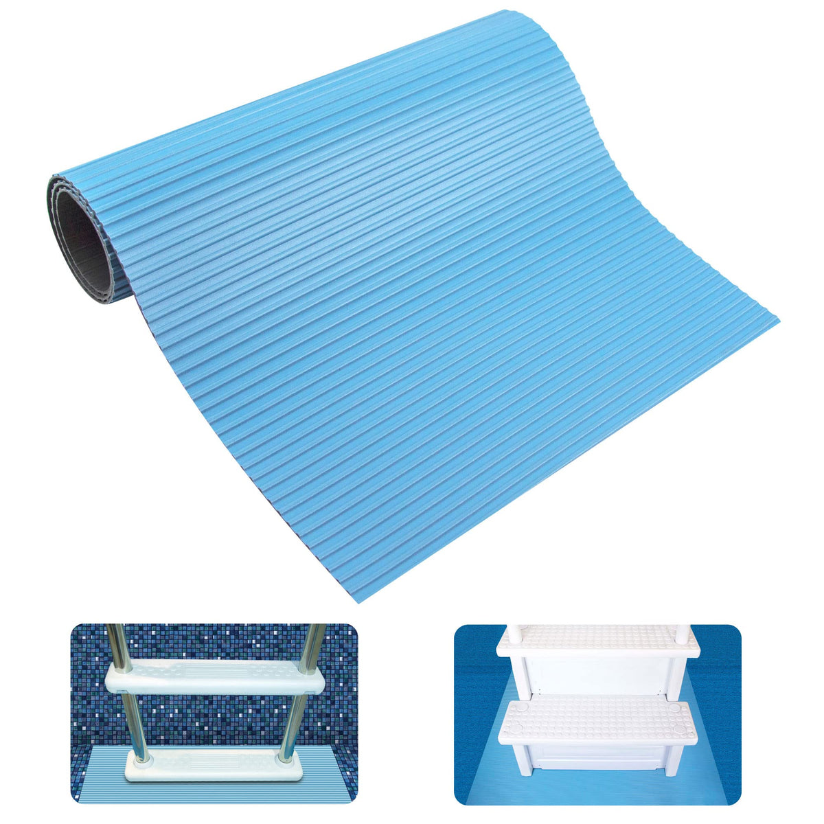 Swimline HydroTools easy to install and roll up for compact storage.