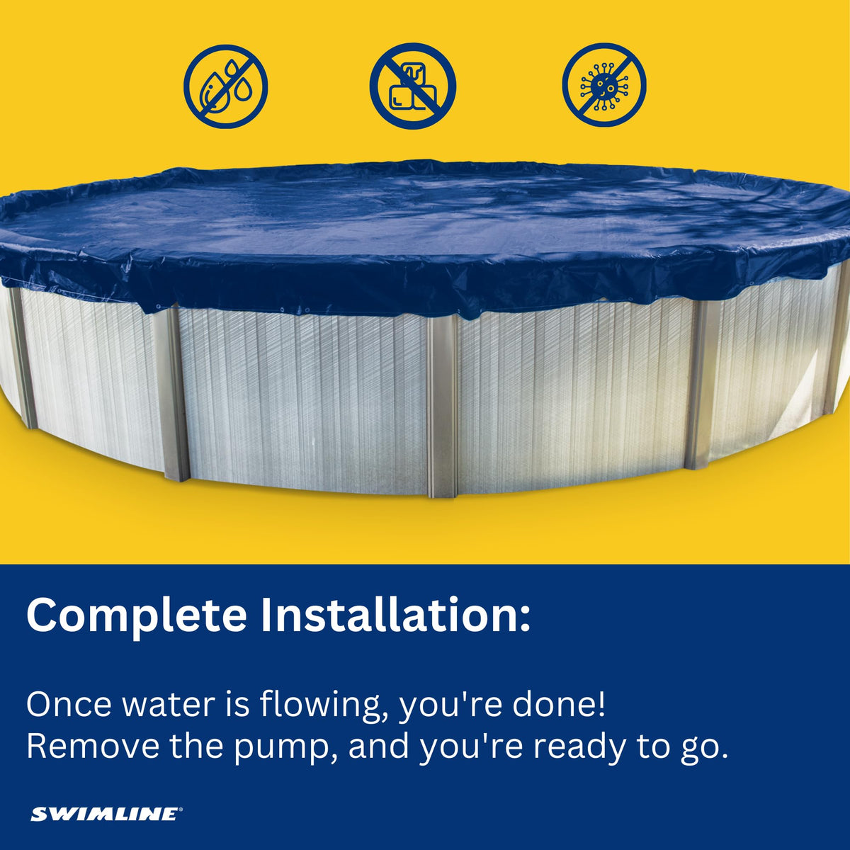 Swimline HydroTools Original All-Inclusive Kit provides ready-to-use water management for covers