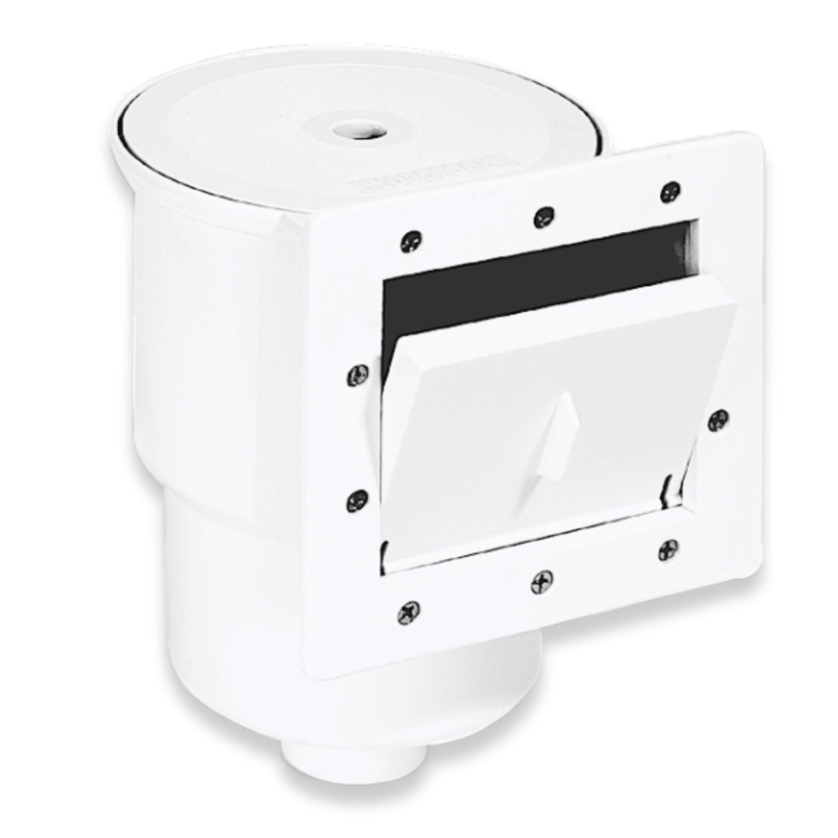 Swimline HydroTools Standard Thru-Wall Skimmer White designed for easy above-ground pool maintenance