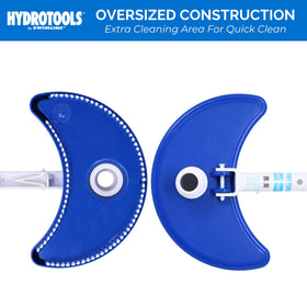 Swimline Hydrotools vacuum head EZ clip pole attachment for easy setup.