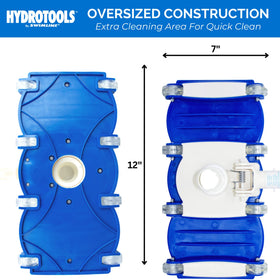 Swimline Hydrotools vacuum head universal hose connector fits 1-1/4 and 1-1/2 inch hoses