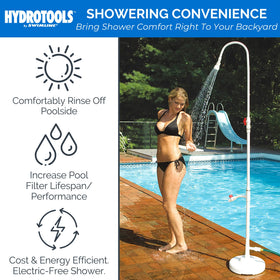 Swimline HydroTools valve controls for precise water flow without electricity.