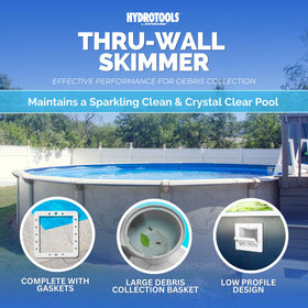Swimline HydroTools Wide Mouth Skimmer for superior debris pickup