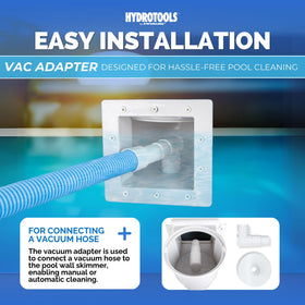 Swimline HydroTools Wide Mouth Water Leveling Skimmer maintains steady water levels