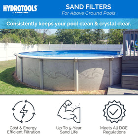 Swimline sand filter pump 4-way valve top emphasizes easy multi-port operation