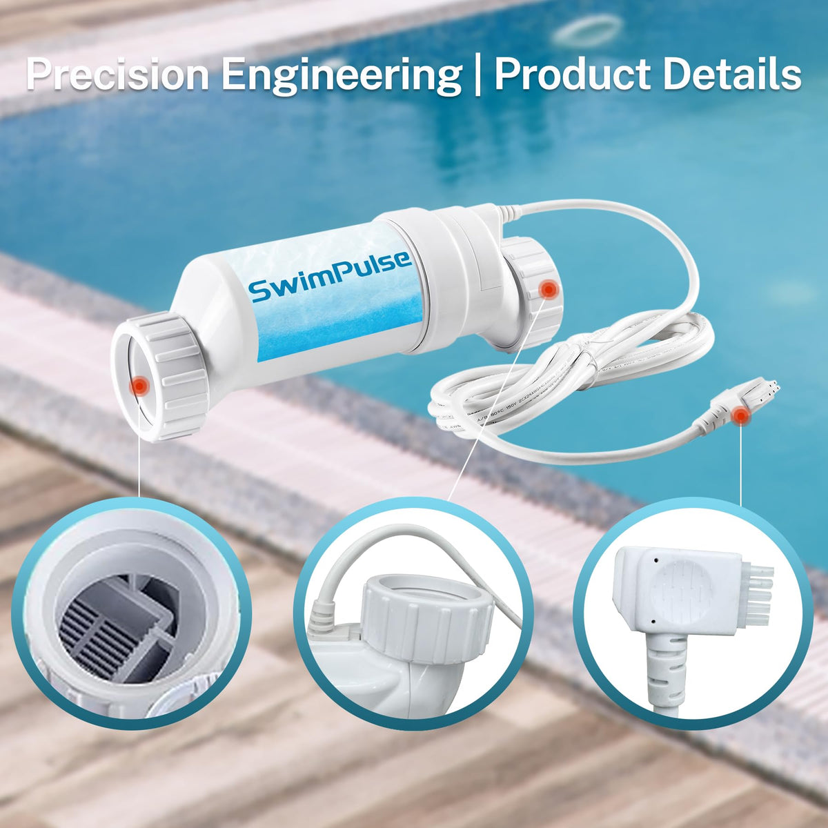 Swimpulse salt cell box opened with user manual for reliable after-sales support.