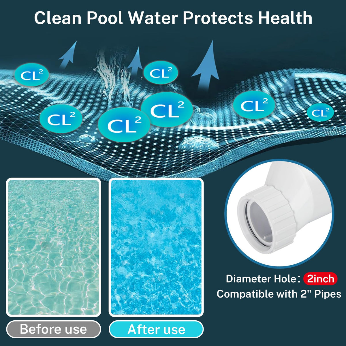 Swimpulse salt cell installation in pool plumbing for quick setup.