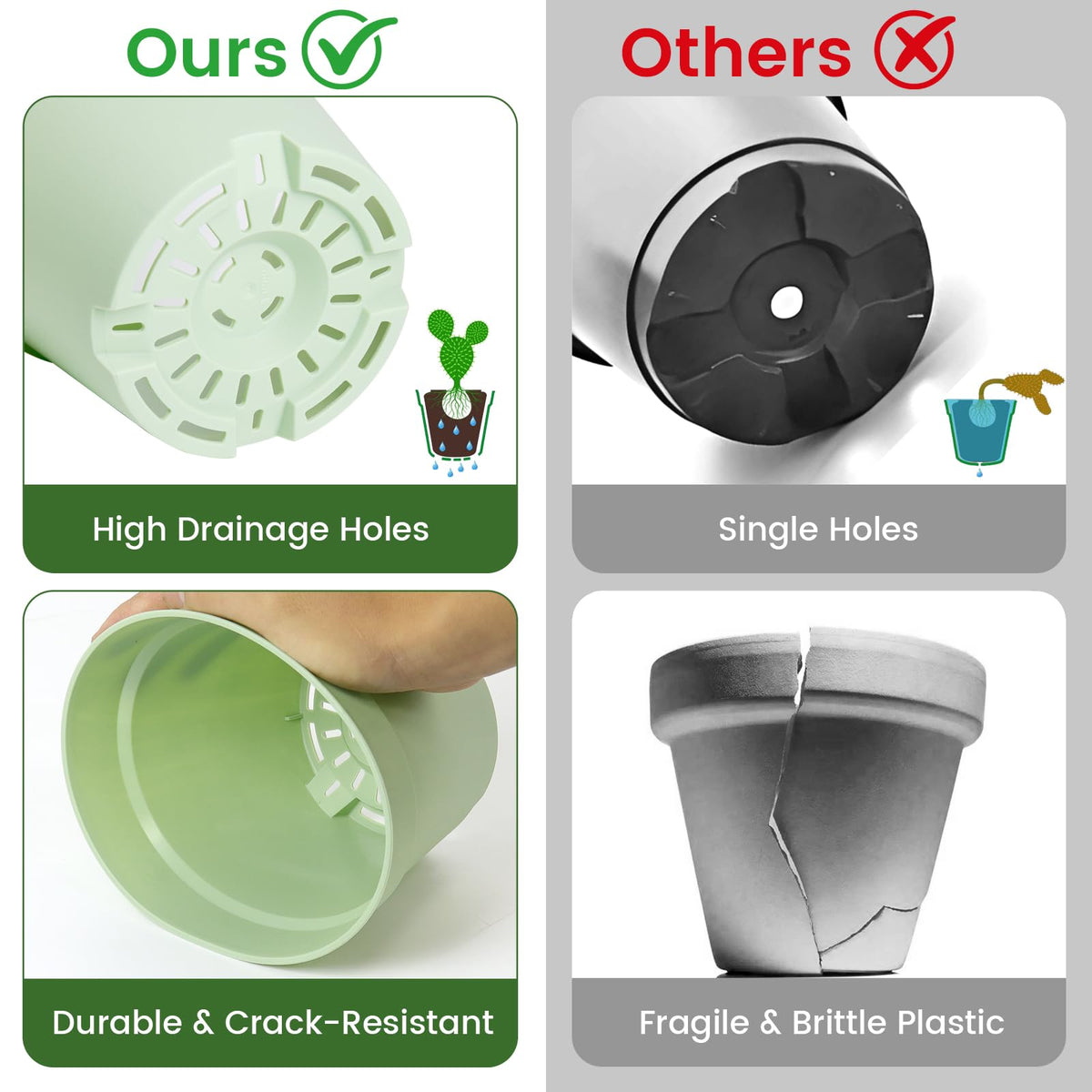 Durable UV-resistant SwinDuck pot for indoor and outdoor use.