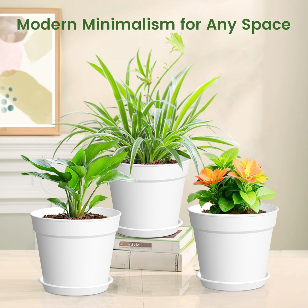 SwinDuck matte white pot with a modern finish for indoor spaces.