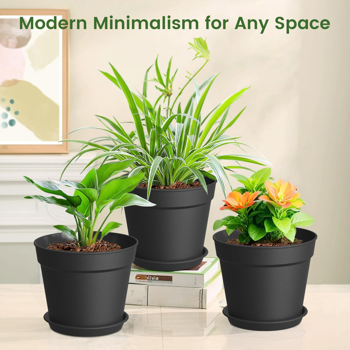 SwinDuck stackable nursery pot saves space on shelves.