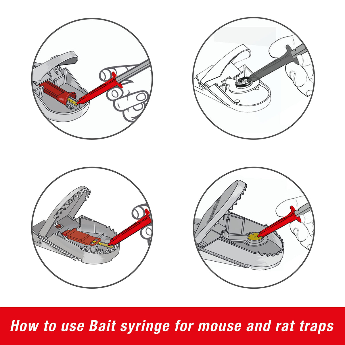 SWISSINNO long-lasting baiting supports up to 20 applications per syringe.