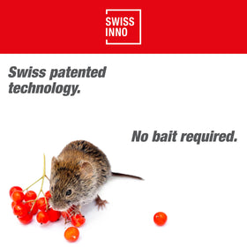SWISSINNO Gopher & Vole Trap PRO enclosed chamber prevents escapes during handling