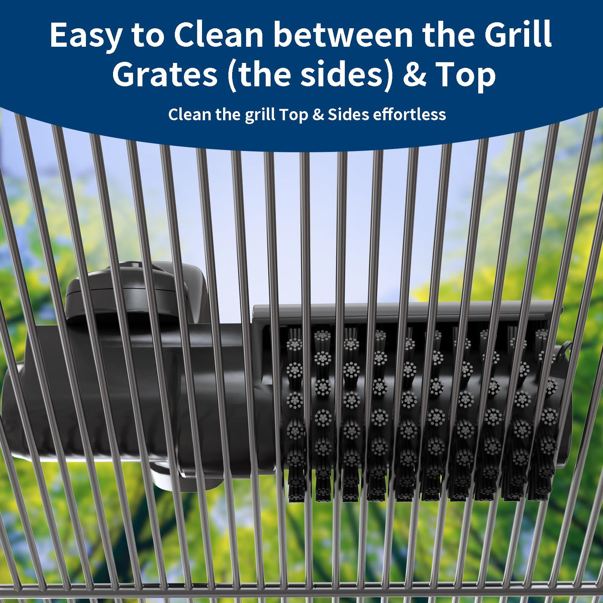 SWITMH 180-degree head keeps hands away from hot grill surfaces
