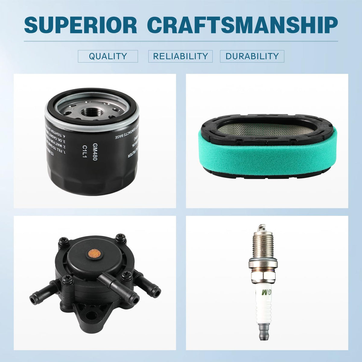 Sworwin tune-up kit components layout, highlighting complete maintenance options.