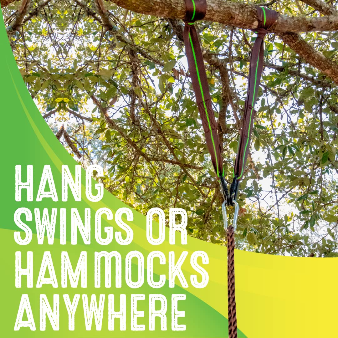 Swurfer strap rated up to 2200 lbs per strap for sturdy swings.