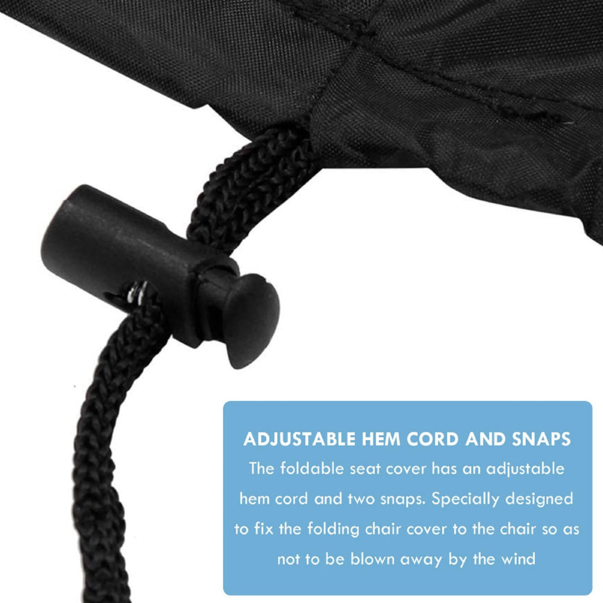 Dust and moisture protection for outdoor chair covers