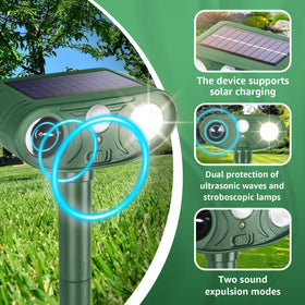 Solar-powered unit with easy charging status indicators
