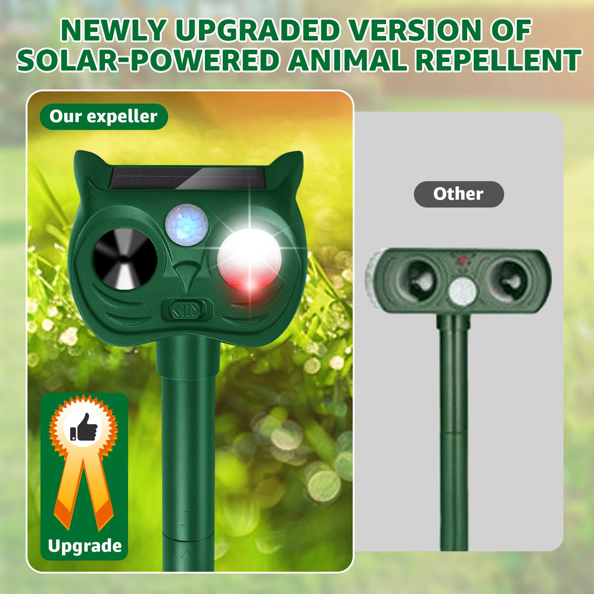 Sxaze device is weatherproof with IP65 rating for outdoors.