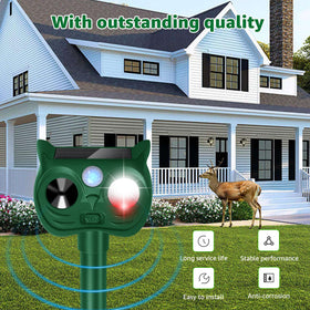 Sxaze deterrent provides broad yard coverage up to 3000 sq ft.