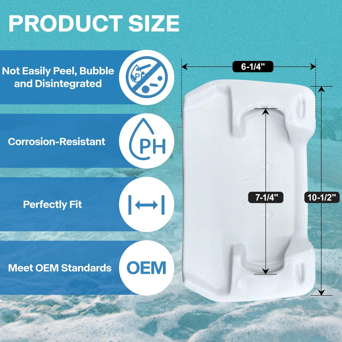 Sxmprail 78160 spa pillow soft-edged design for comfortable neck support.